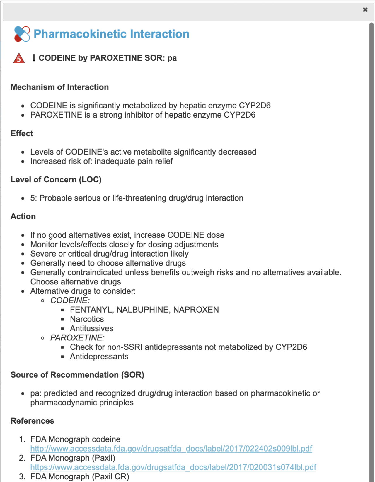 Drug Interaction Screen (DIS)